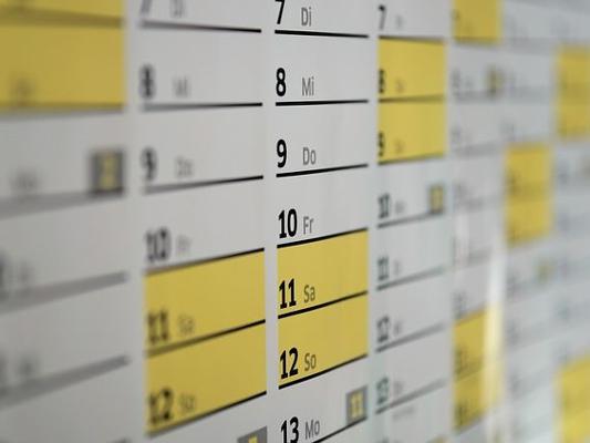 Kalender Aussschnitt